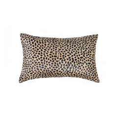 12" X 20" X 5" Cheetah Cowhide Pillow