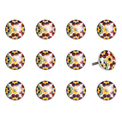 1.5" X 1.5" X 1.5" Yellow Blue And Red Knobs 12 Pack