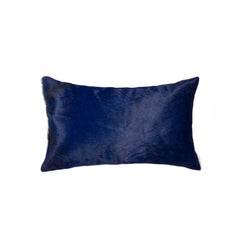 12" X 20" X 5" Navy Torino Kobe Cowhide Pillow