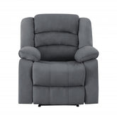 120" Contemporary Gray Fabric Sofa Set