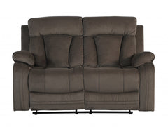 40" Modern Brown Fabric Loveseat