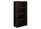 48" Brown Four Tier Standard Bookcase