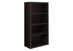 48" Brown Four Tier Standard Bookcase