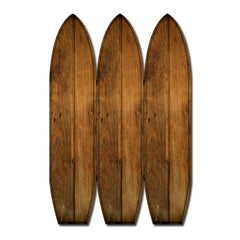 47 X 1 X 71 Brown Wood Coastal Surfboard Screen