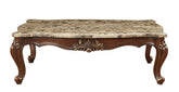 34" Genuine Marble Free Form Coffee Table