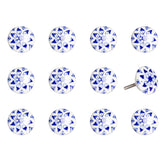 1.5" X 1.5" X 1.5" Ceramic Metal Multicolor 12 Pack Knob