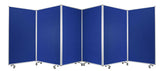 212 X 1 X 71 Blue Metal 6 Panel Screen