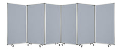 212 X 1 X 71 Metal Grey 6 Panel Screen
