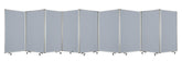 318" X 1" X 71" Metal, Grey, 9 Panel, Screen