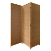 6" Light Bamboo 3 Panel Room Divider Screen