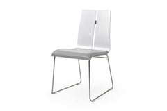 Gray Faux Leather Dining Chair