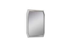49" Glossy Octagon Frameless Accent Mirror Wall Mounted