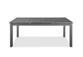 71 X 43 X 30 Gray Aluminum Extendable Dining Table