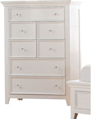 36" X 18" X 50" White Wood Chest