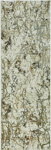 114 X 156 Ivory Or Gold Polypropylene Or Viscose Rug