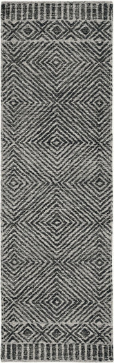 108 X 156 Grey Or Black Wool Rug