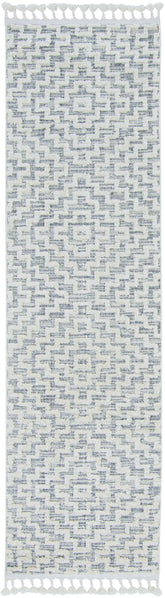 105 X 156 Ivory Grey Polyester Rug