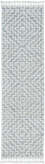105 X 156 Ivory Grey Polyester Rug