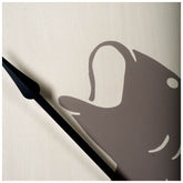 3" Circle Black Wood Analog Wall Clock