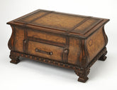 Old World Vintage Style Map Bombe Coffee Table