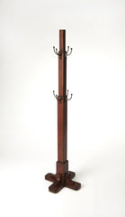 Webster Antique Cherry Coat Rack Tree