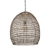 Metallic Woven Hanging Pendant Light