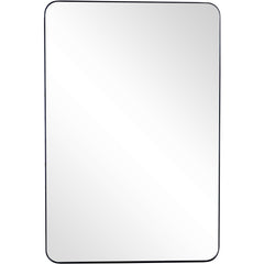 42" Painted Rectangle Accent Mirror Wall Mounted With Metal Frame