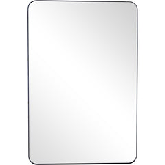 42" Painted Rectangle Accent Mirror Wall Mounted With Metal Frame