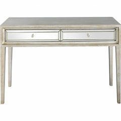 Antiqued Silver Finish Console Table