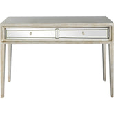 Antiqued Silver Finish Console Table