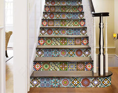 7" X 7" Mediterranean Mash Mosaic Peel and Stick Tiles