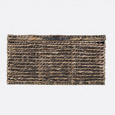 33" Brown RattanWicker And Metal Square Lift Top Coffee Table