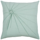 Aqua Twisted Knot Modern Down Throw Pillow