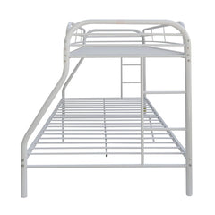 White Twin Over Full Size Bunk Bed