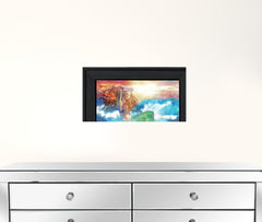 Set Of Two Mermaids 2 Black Framed Print Wall Art