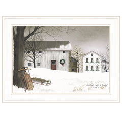 Christmas Time Is Coming 1 White Framed Print Wall Art