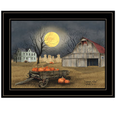Harvest Moon 7 Black Framed Print Wall Art