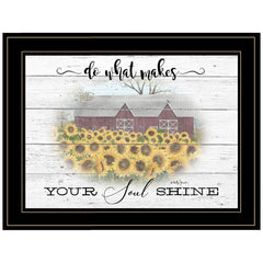 Do What Makes Your Soul Shine Black Framed Print Wall Art