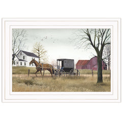 Goin To Market 1 White Framed Print Wall Art
