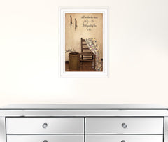 These Three Remain 1 White Framed Print Wall Art