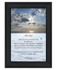 This Day 2 Black Framed Print Wall Art