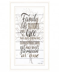 Family 4 White Framed Print Wall Art