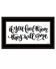 If You Feed Them 2 Black Framed Print Wall Art