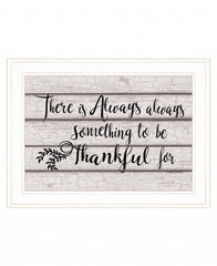 Always Thankful 2 White Framed Print Wall Art