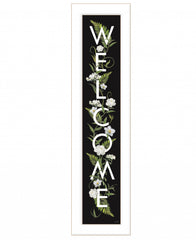Welcome Sign I 1 White Framed Print Wall Art