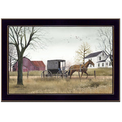 Goin To Market Black Framed Print Wall Art