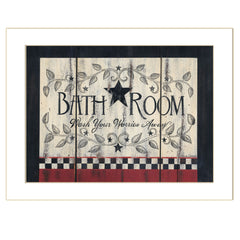 Bathroom 7 White Framed Print Wall Art