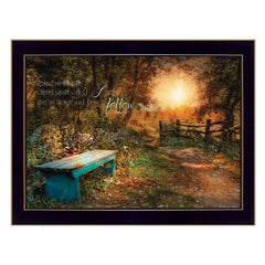 Show Me The Path 2 Black Framed Print Wall Art
