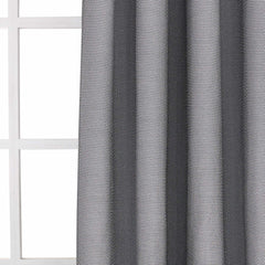 Set of Two 84" Silver Metallic Textured Window Panels