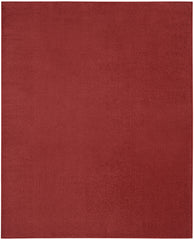 10' X 14' Brick Red Non Skid Indoor Outdoor Area Rug